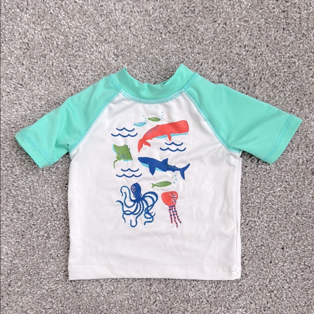 The Children’s Place Baby Infant Rashguard Swim Top - Size 9-12 Months